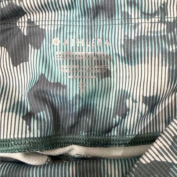 Athleta Green Floral Patterned Leggings - Picture 6 of 7